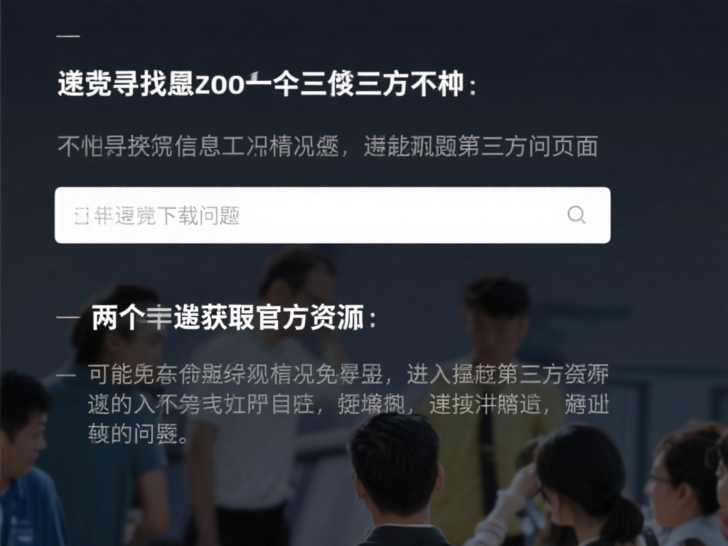 很多人在寻找下载链接时，可能会因为信息不对称而进入